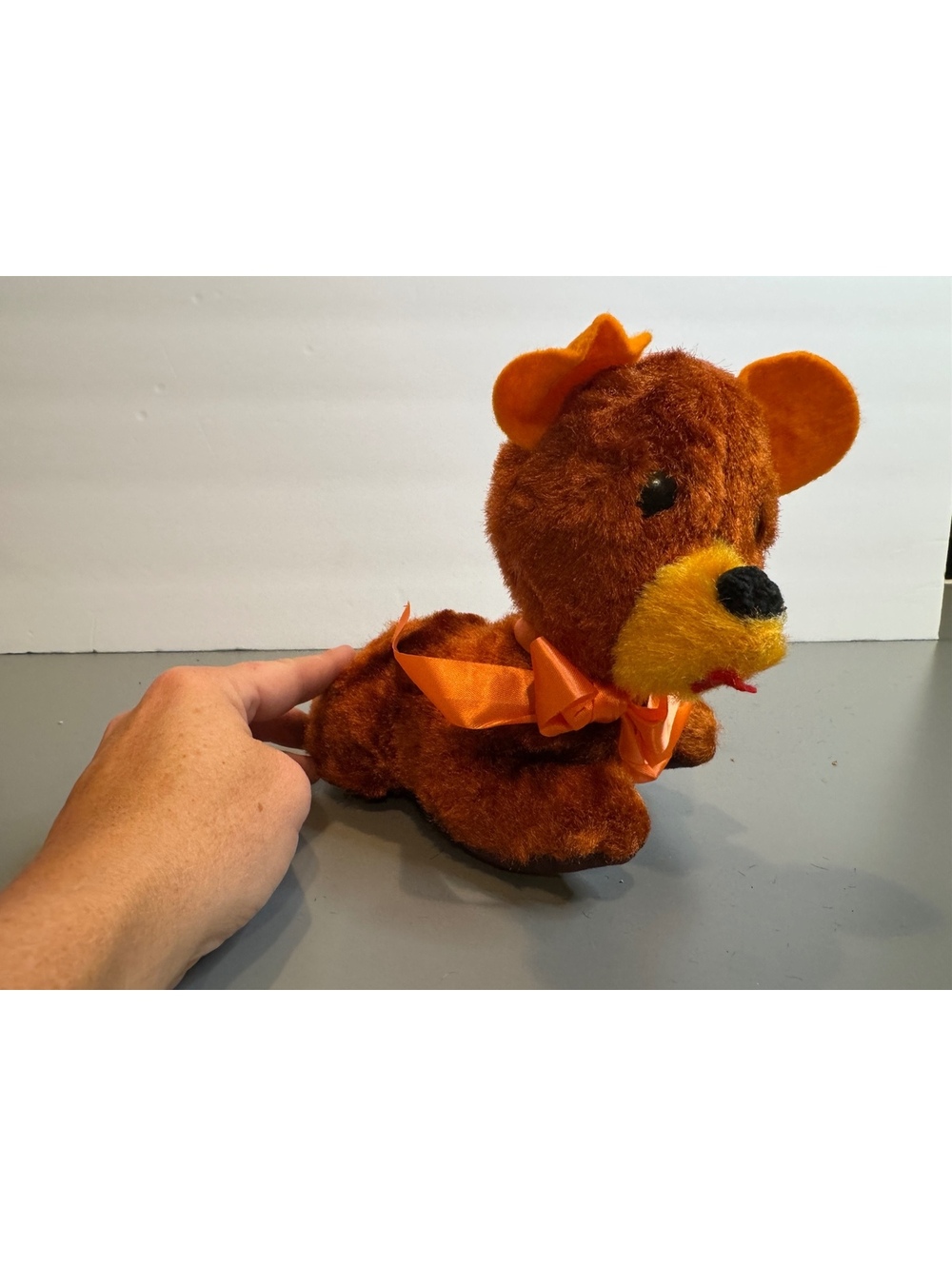 Vintage Mid-Century Carnival Prize "Googly Eye" Teddy Bear Plush